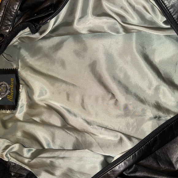 Men's Black Leather Jacket - Picture 7 of 7